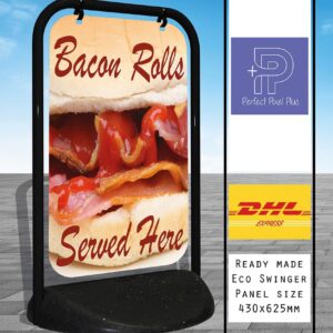 Bacon Rolls Sign